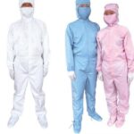 Bộ quần áo phòng sạch chống tĩnh điện liền thân